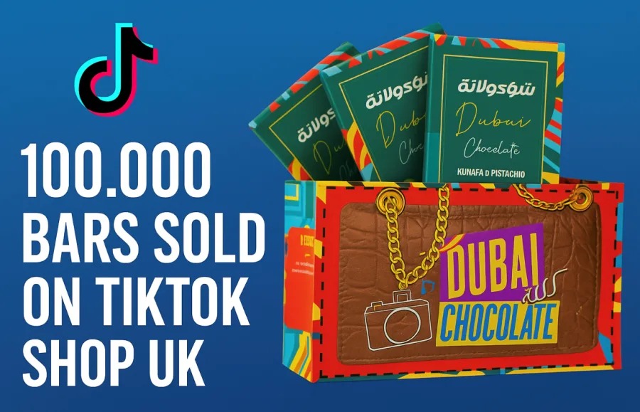 Le Damas Sweets Sells 100,000 Dubai Chocolate Bars on UK TikTok Shop, Powered by Bold Packaging and Viral Buzz