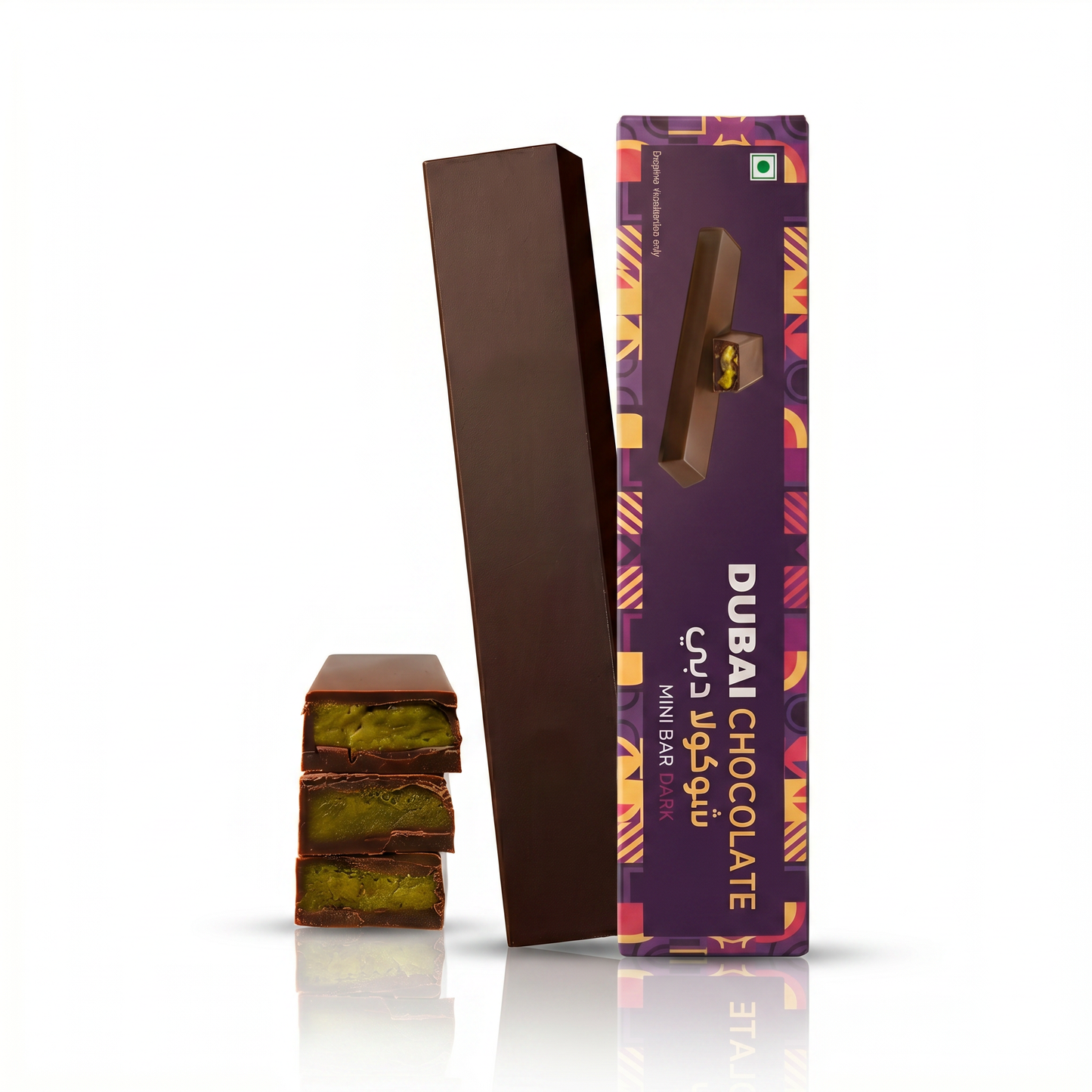 Kunafa Pistachio Dark Chocolate – Mini Bar 35gm
