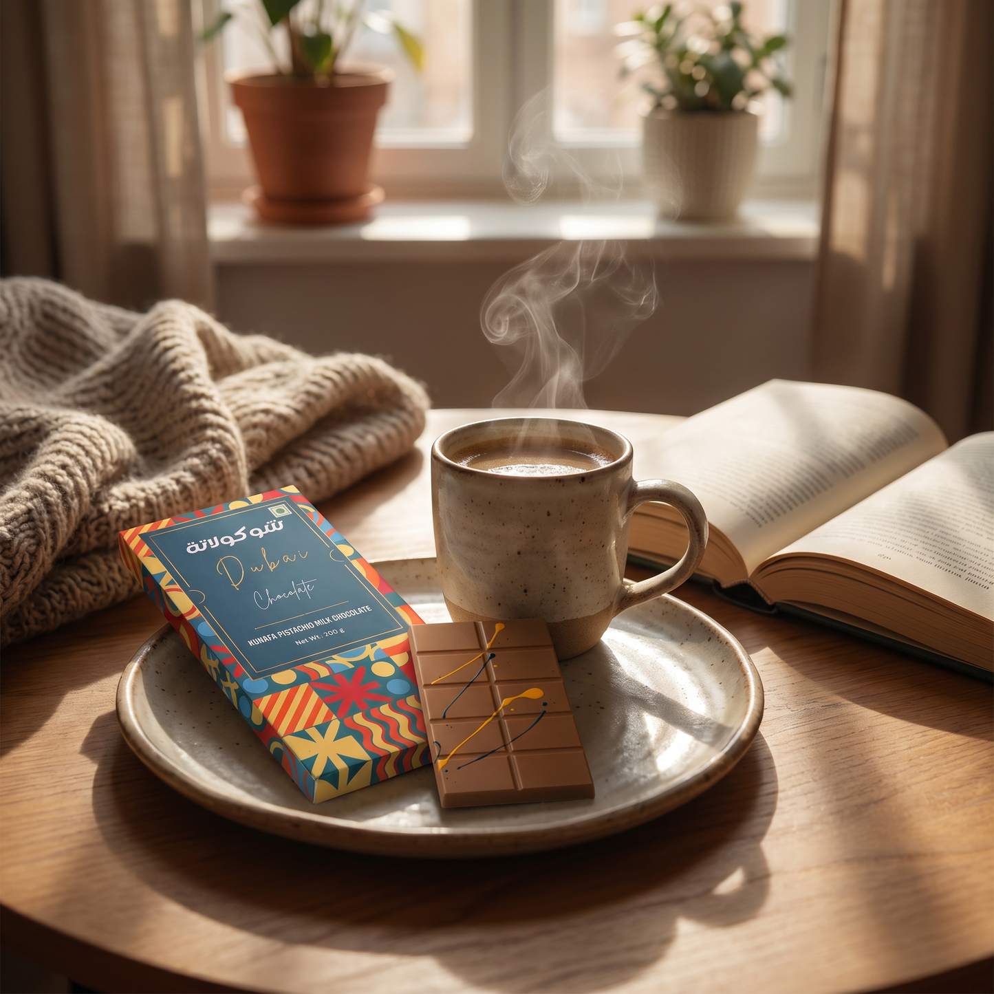 Kunafa Pistachio Milk Chocolate - 200gm